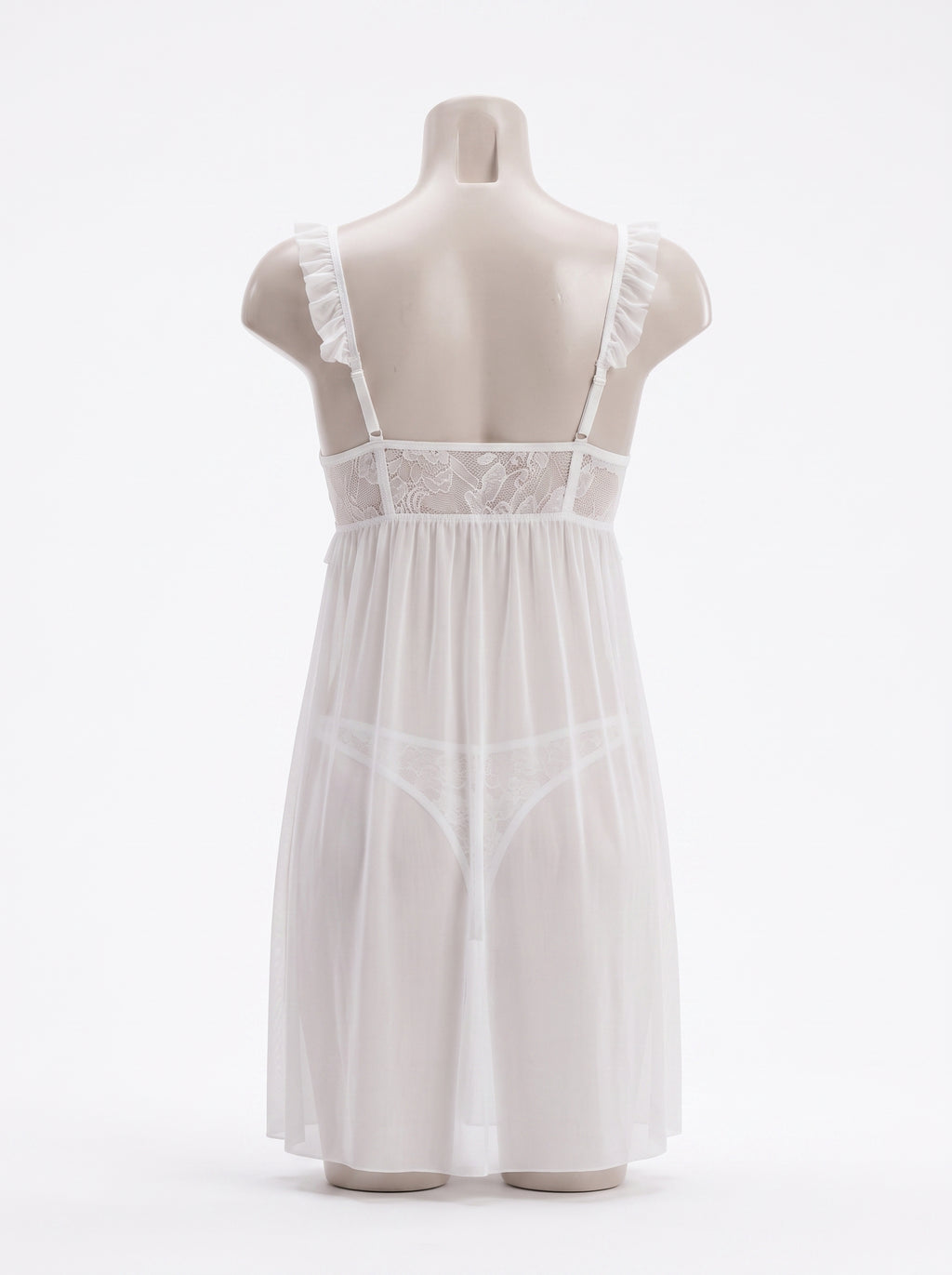 Ivory Lace Babydoll Set