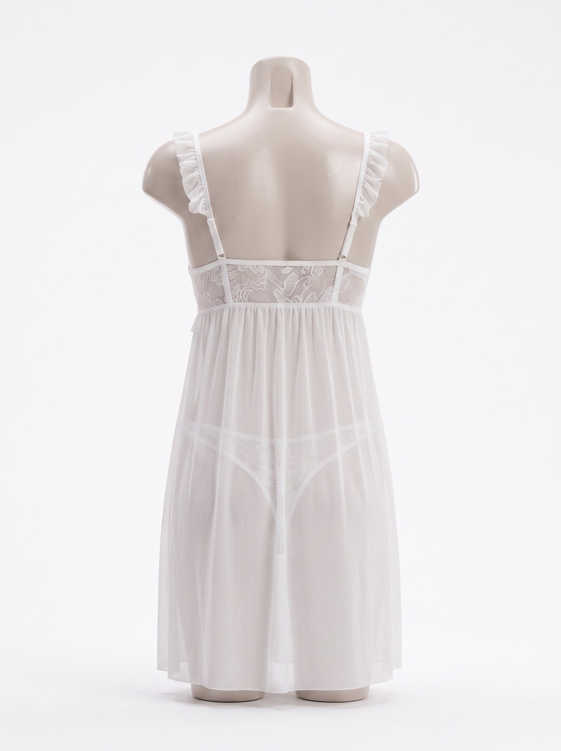 Ivory Lace Babydoll Set