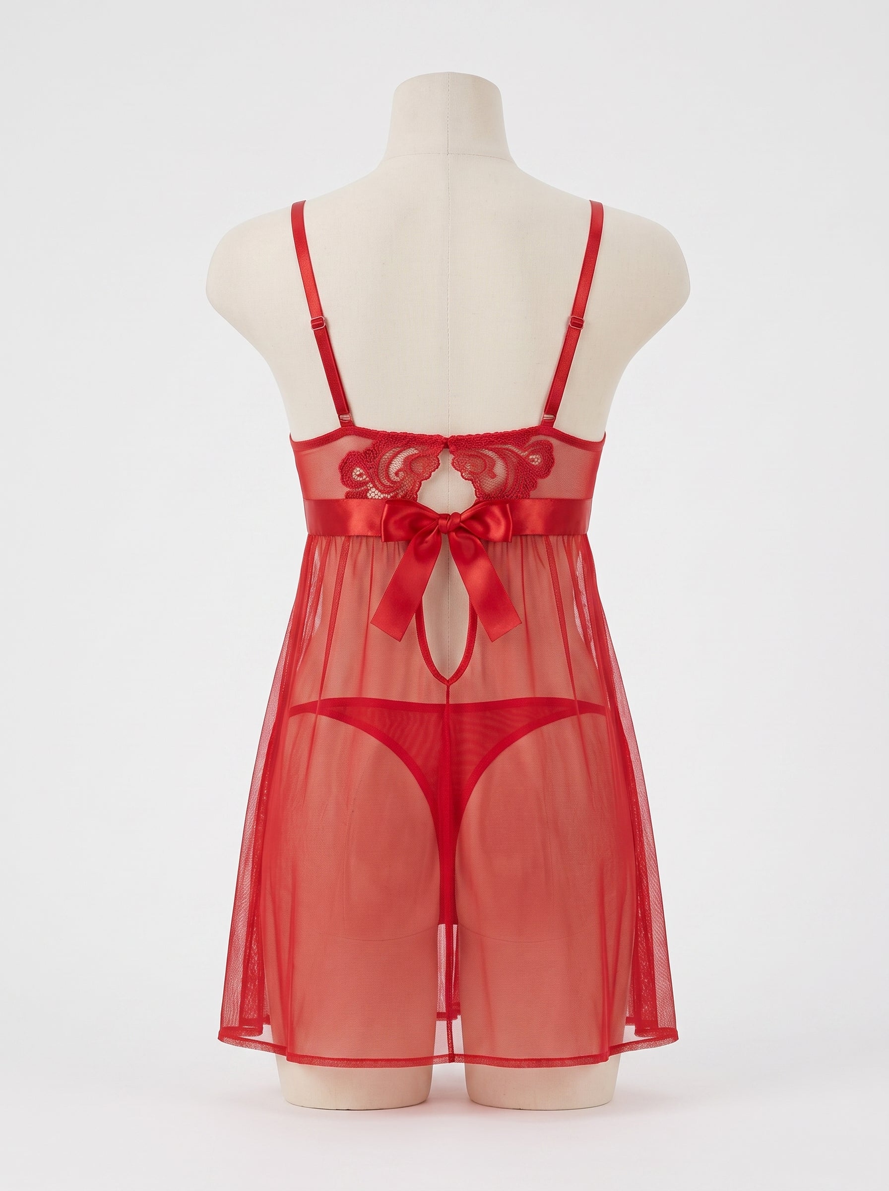 Scarlet Sheer Babydoll Set